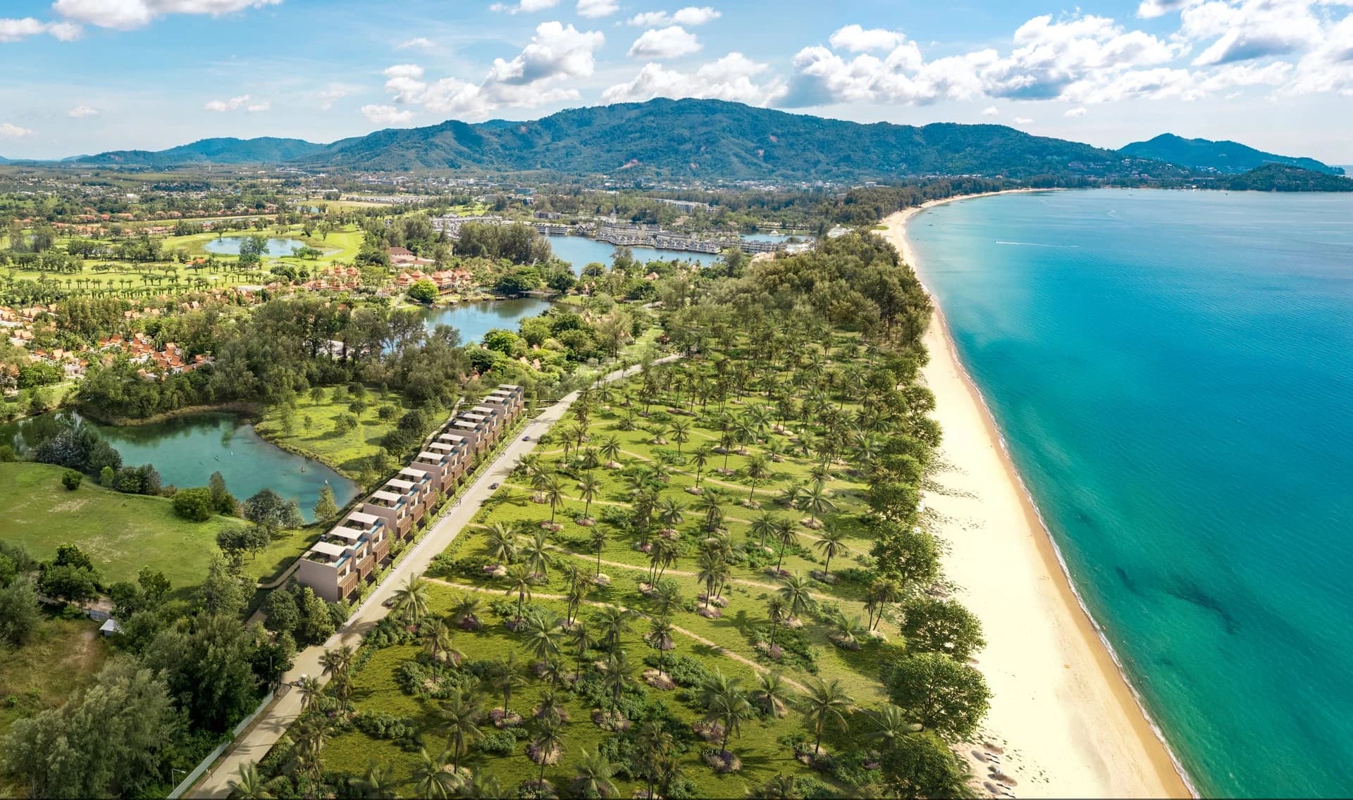 Bang Tao Beach and Laguna Phuket from above